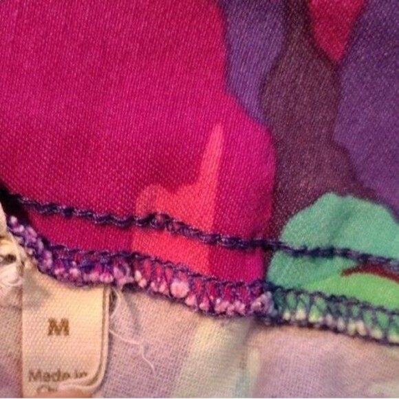 2 Soft Surroundings Pants Size M Stretch Pull On Colorful Back Pockets Ankle... - Picture 6 of 10